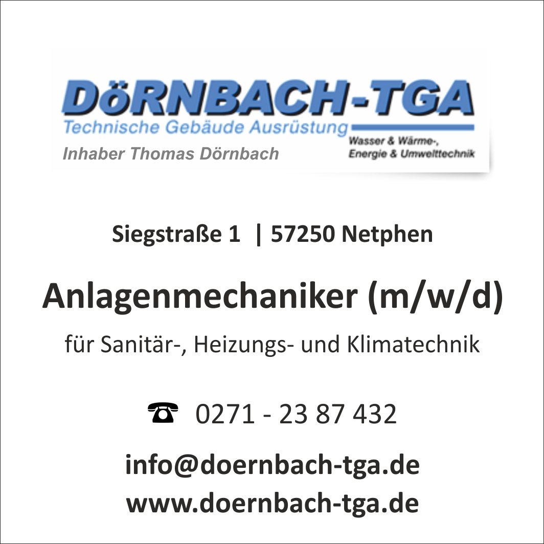 Doernbach TGA Anlagenmechaniker Netphen