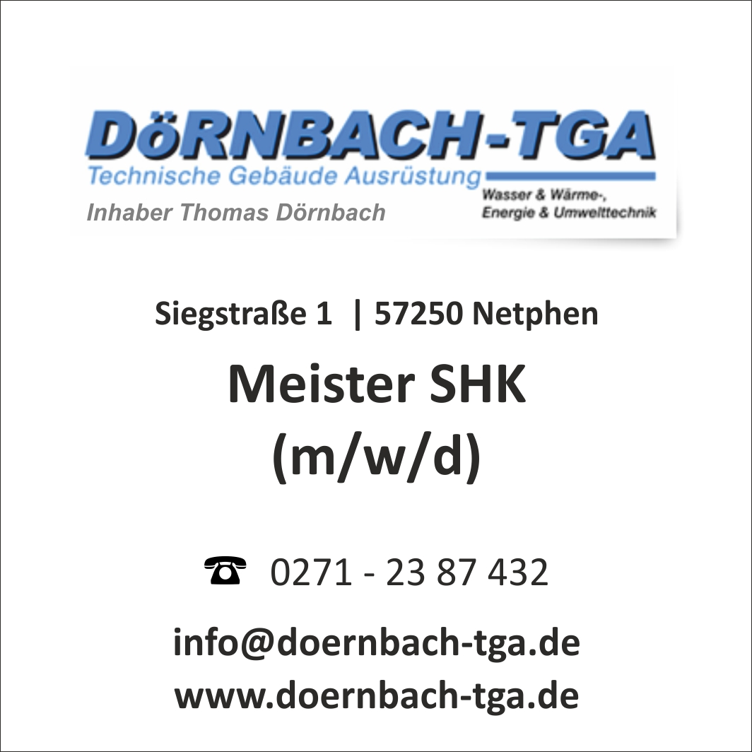 Doernbach TGA Meister SHK Netphen