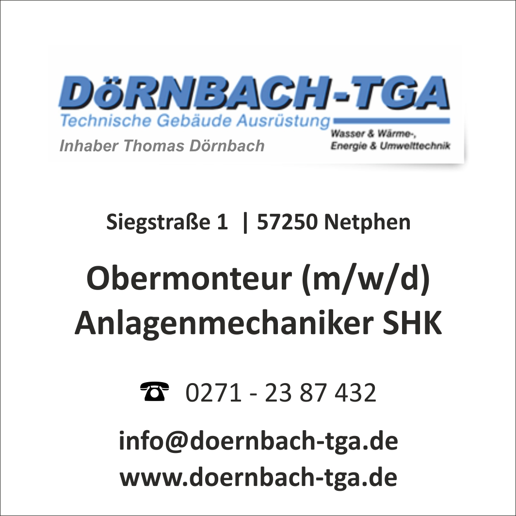 Doernbach TGA Obermonteur Netphen